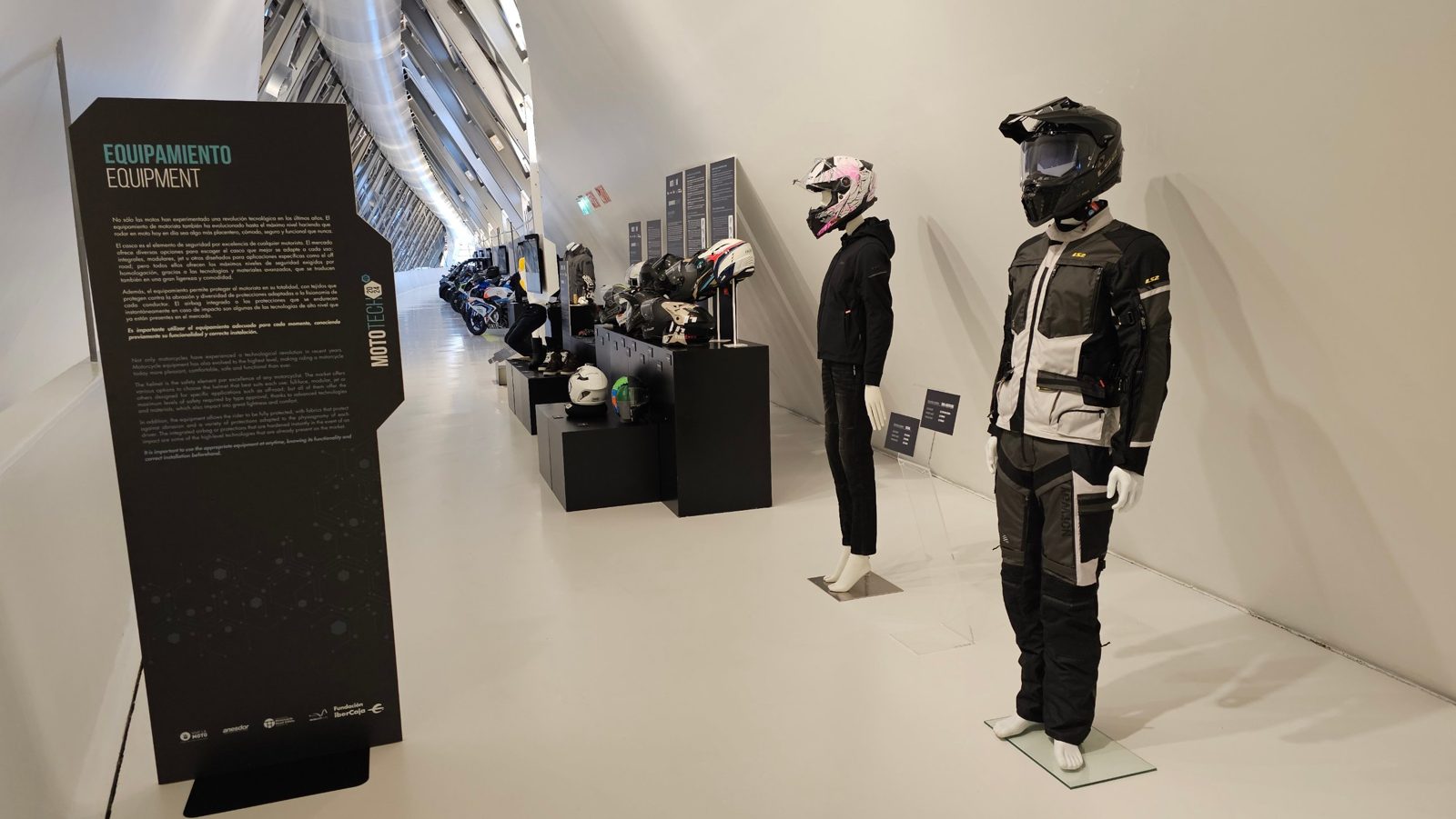 Riding gear area at MotoTech 2024