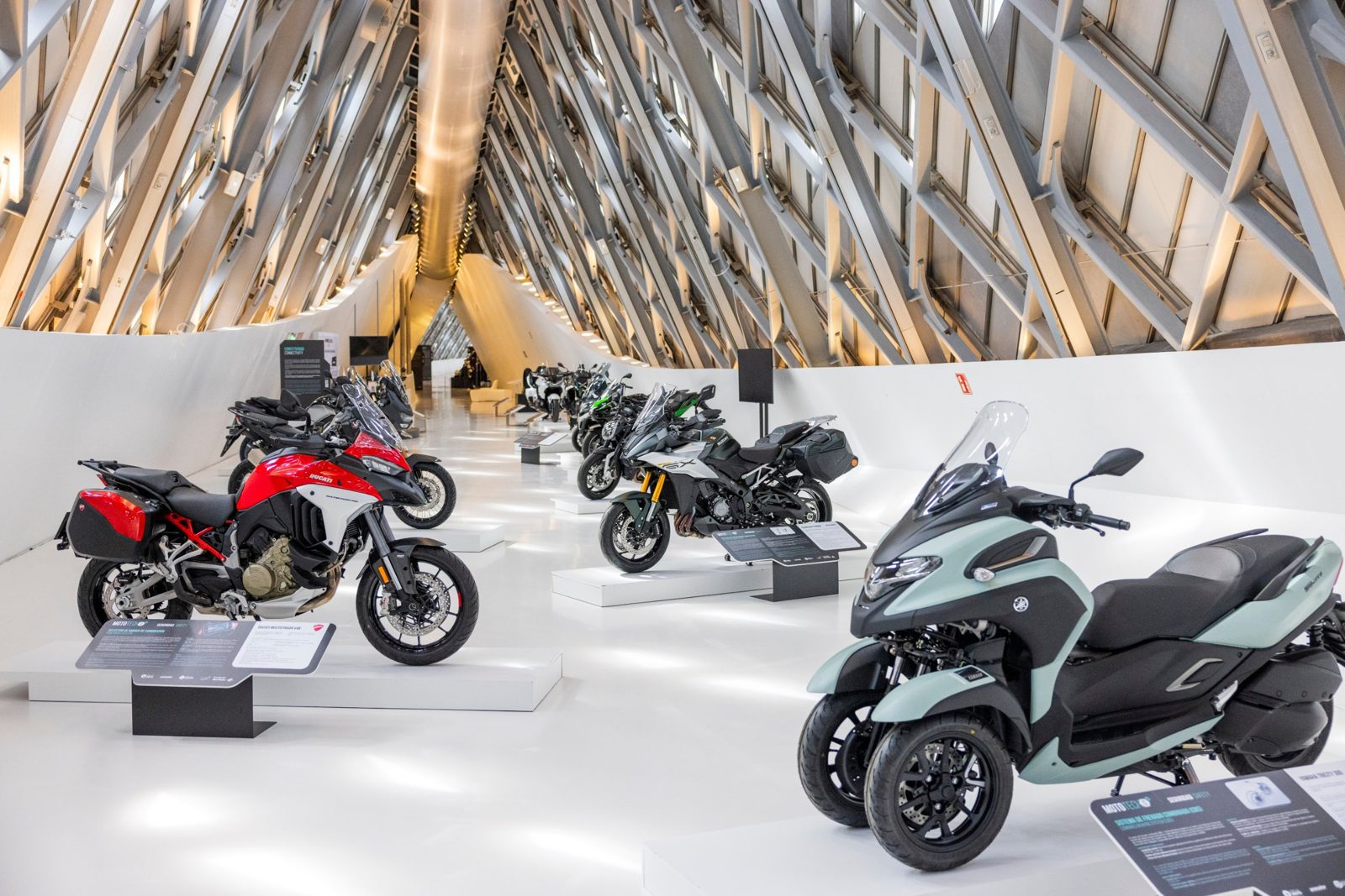 Motorcycles on display at MotoTech